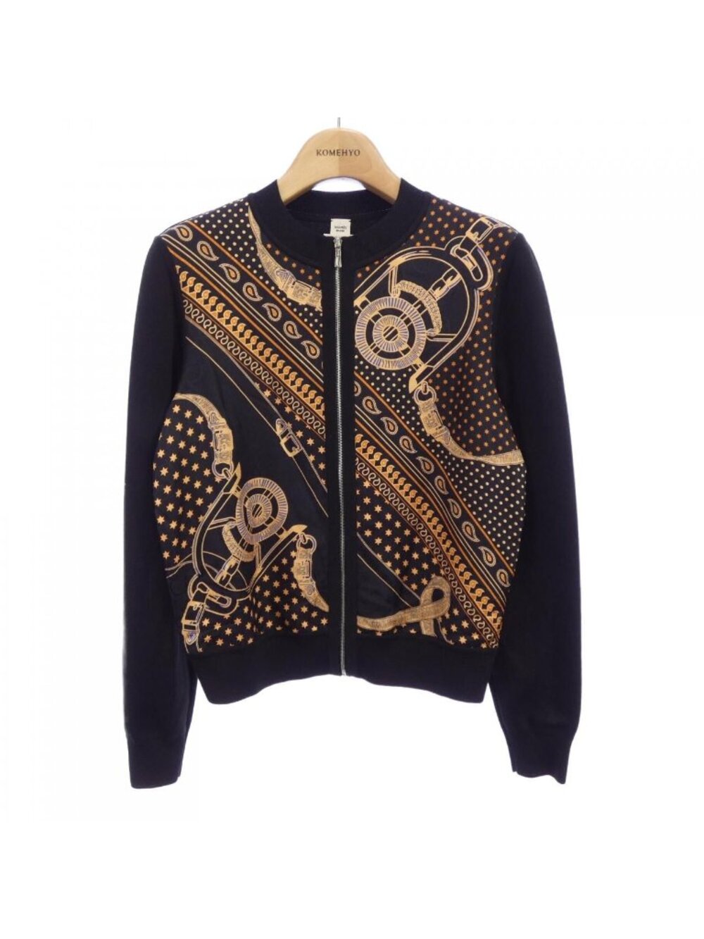 Hermes Eperon D'or Bandana Twillaine Cardigan